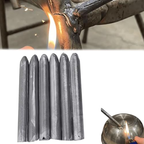 2026 New Low Temperature Universal Welding Rod, Lighter Melt Welding Rods, Metal Universal Low Temperature Easy Melt Welding Rods for Aluminum, Copper, Iron (6Pcs)