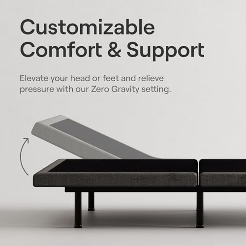 Image of Nectar Premier Adjustable Base - Full - Head & Foot Incline - Wireless Remote with Memory- 3 Massage Settings - 4 USB Ports - Anti-Snore & Zero Gravity