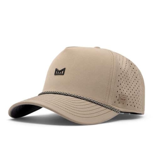melin Odysea Rope Bulls Icon Hydro Khaki Trucker and Rope Hat Performance Hat for Men & Women Water-Resistant Fitted Baseball Cap Medium-Large