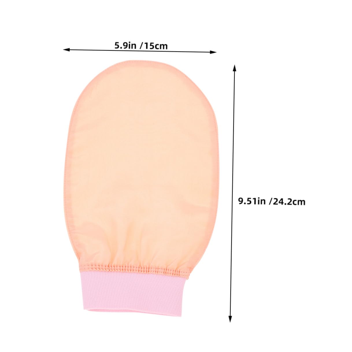 Guantes de Baño Exfoliantes de Imitación de Seda, 1 Par