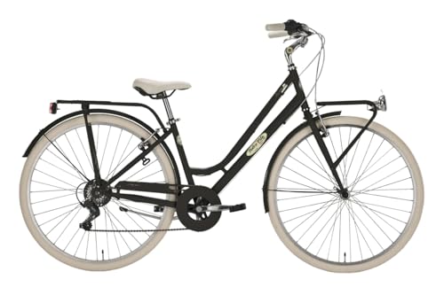 Telaio in acciaio; Cambio Shimano 6 Velocità TY21; Peso circa 17 kg; Copertone e camera d'aria 28