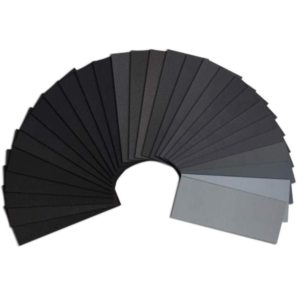 45PCS 9x3.6 Pollici Carta Vetrata Wet Dry Impermeabile Carta Vetrata 120-5000 Carta Abrasiva Grana per Mobili in Legno Finitura Metallo Levigatura,Grigio