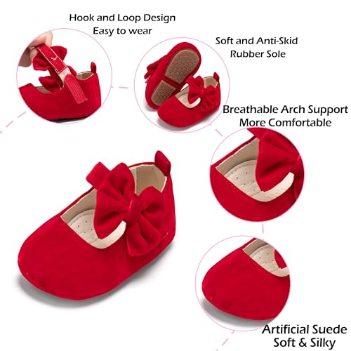 Image of PHIRAMIN Toddler Girl Mary Jane Dress Shoes-Little Girl School Uniform Shoes for Wedding Party