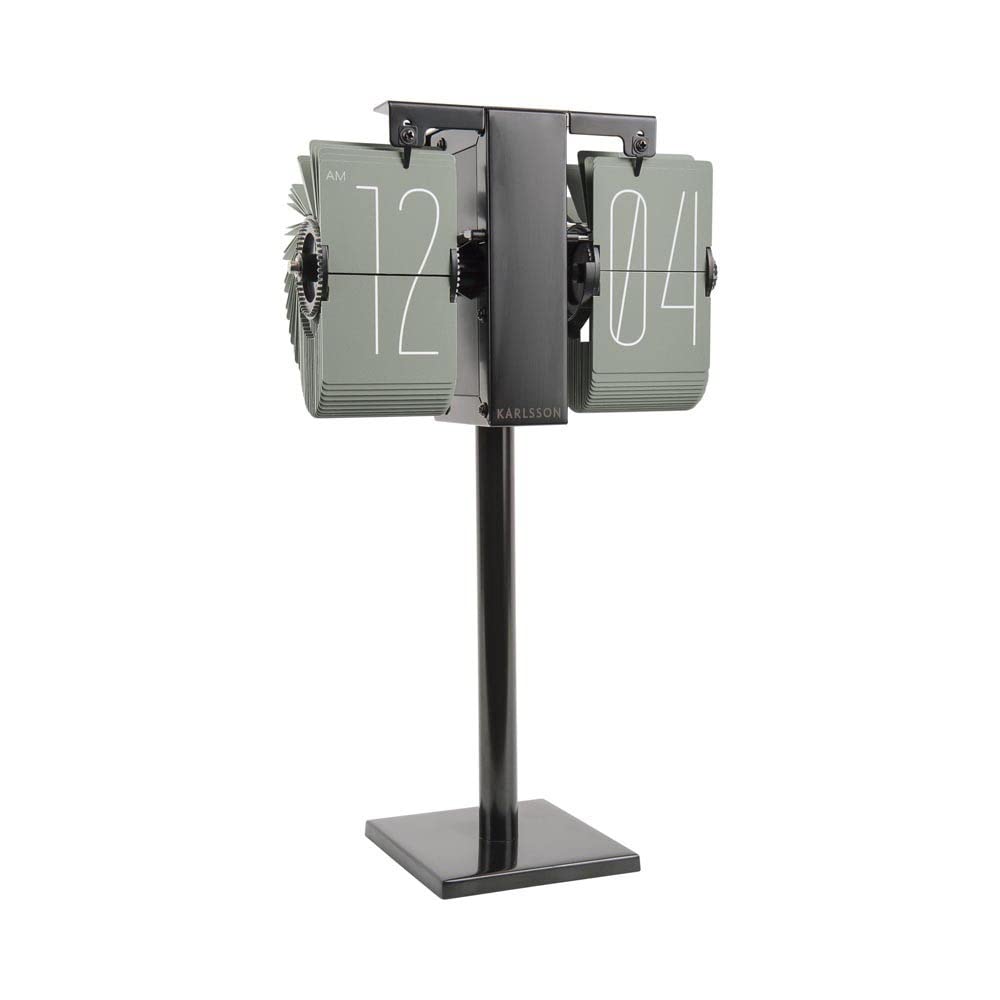 Karlsson Grayed Jade Flip Clock No Case Mini