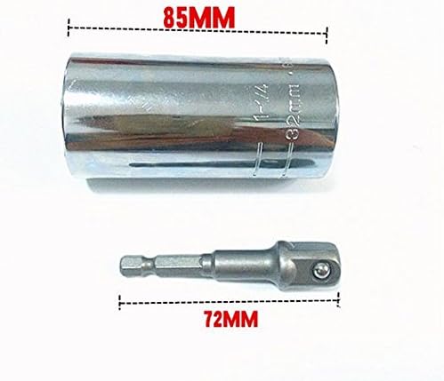 Floratek Universal Socket 11mm-32mm, Multi-Function Hand Tool Set Repair Kit 7/16-1-1/4 Inch Screwdriver Wrench with Power Drill