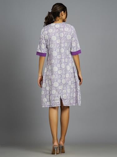 Image of Ravaiyaa - Attitude is everything Womens Soft Crepe Silk Casual Dress Summer Floral Printed Dress Ladies Tank Midi Sundress