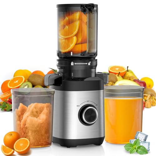 Comparison: Best Masticating Juicer For Beginners 9 Juicer Machines, Cold Press Juicer Fit Whole Fruits and Vegetables, Slow Masticating Juicers with Wide Feed Chute, High Juice Yield, BPA Free