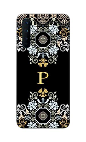 Image of Printed Hard Back Cover Case for OnePlus Nord 5G - 2020 Model | OnePlus Nord 1 Back Cover (Alphabet P) -1803