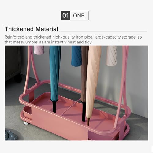 Porte-parapluie portable intérieur extérieur, support canne de marche - 4