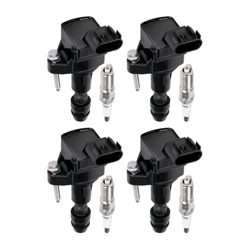 muge racing 4-Pack UF645 Ignition Coil and Iridium Spark Plug