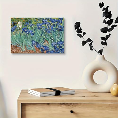 Impression sur toile Iris style musée avec cadre intérieur - 3