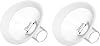 2Pack Built-in Soft Rim Flanges,105° Wide Angle, Compatible with Medela/Lansionh Breast Pump, Replacement Parts for Symphony, Swing Maxi, Pump in Style, Harmony and Personalfit Flex Connector (20mm)