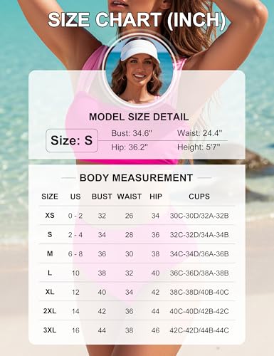 Image of Blooming Jelly Women High Waisted Bikini Sets Color Block Tummy Control Swimsuits Retro Square Neck Sporty Bathing Suit