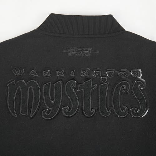 Image of Pro Standard Womens WNBA Classic Triple Black Varsity Jacket