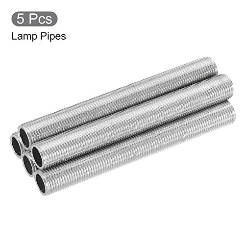 Image of MECCANIXITY 3.12 inch Lamp Pipe Kit with Lock Nuts Washers 1 /8IP Thread Fasteners Assortment for Chandelier Ceiling Light Repair Assembly DIY Hardware, Pack of 35