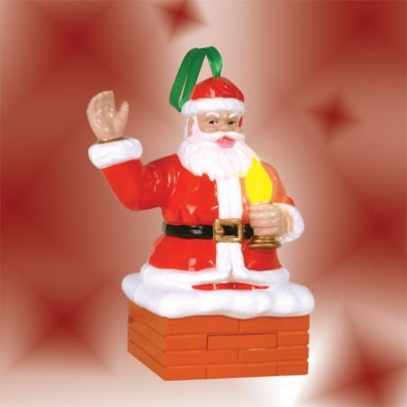 Décoration de Noël Père Noël magique en automate lumineux de 60cm