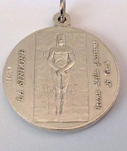 The Holy Face Shroud of Jesus Christ Medal - - Real Italian Masterpiece BIg Size - 32 mm - Made in HIGH RELIEF3