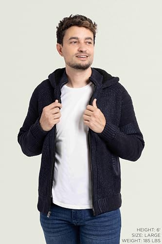 X RAY Mens Zip Up Cardigan Sweater for Men, Full Zip Slim Fit Knit Jacket for Spring (Big and Tall),2