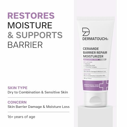 Image of DERMATOUCH Ceramide Barrier Repair Moisturizer | Deep Hydration & Barrier Support | Helps Reduce Moisture Loss | 50g
