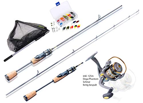 Miroefishing Spinnruten-Set Angelcombo für Forellen und Barschangeln