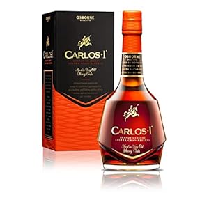 Carlos I 40% vol. – Hochwertiger Brandy Solera Gran Reserva mit Geschenkpackung aus dem Hause Osborne (1 x 0,7l)