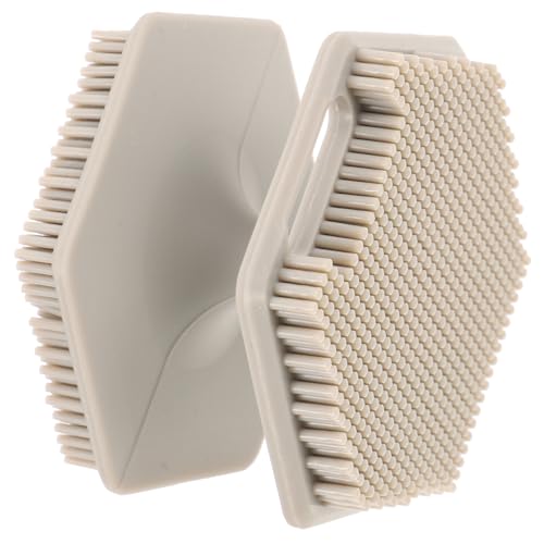 FRCOLOR Double-Sided Silicone Face Brush Exfoliating Face Wash Scrubber for Brighter