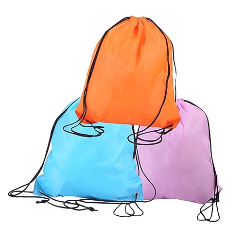 FOMIYES 1 Set Polyester Drawstring Bags Durable Cinch Packs for Sports Travel Random Color for Men Women for Jogging Gym Outdoor Activities Random Color