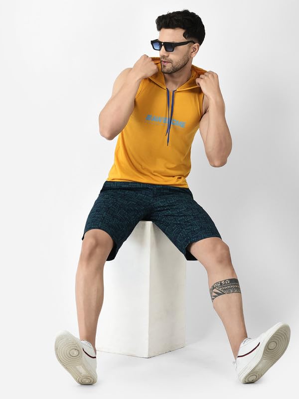 Image of INVOKE TREND Stylish Men's Sleeve Less Hooded Tshirt /Sando