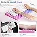Ospelelf Keyboard Wrist Rest, Ergonomic Memory Foam Wrist Support for Typing & Gaming, Tilted Keyboard Pad, Aesthetic Desk Accessories for Office, Relief for Carpal Tunnel & Wrist Pain, Purple Blue