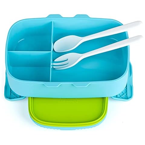 Brotdose mit Fächern Kinder| Auslaufsicher Bento Box Kinder Cover