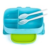 🍉 🍉【AUSLAUFSICHERE LEISTUNG】 Die Dichtung am Deckel unserer brotdose mit fächern auslaufsicher verhindert das Auslaufen von Nassfutter.Auch reine Flüssignahrung läuft nicht aus.