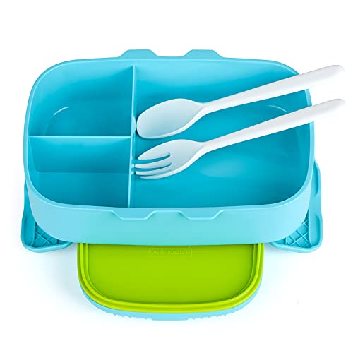 Brotdose mit Fächern Kinder| Auslaufsicher Bento Box Kinder| BPA Frei...