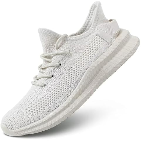 Kapsen Women's Walking Shoes Breathable Lightweight Fashion Sneakers Slip Resistant Athletic Sports Running Gym Work Shoes Beige 11 Cover