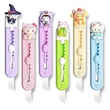 6 Pack Box Cutter Retractable, Sharp Utility Knife Retractable, Cute Box Cutters for Office, Home, Arts Crafts, Cartons, Cardboard Multi-Colors