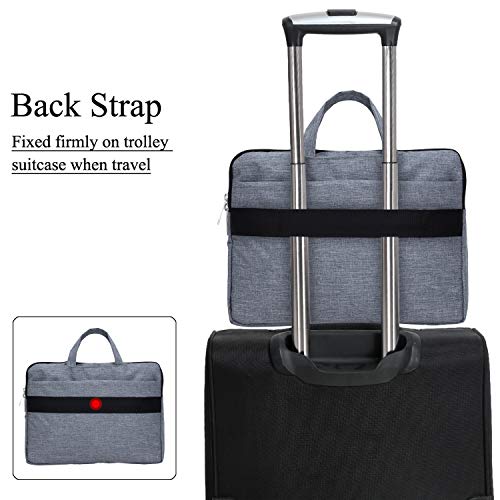 Image of SHIBUI Waterproof and Multi-Pocket Laptop Sleeve Handbag Compatible 12-13.3 Inch New 2018 Release A1932, A1989 & A1706 & A1708 | MacBook Air | 12.9 Inch iPad Pro (15 Inch, Grey)