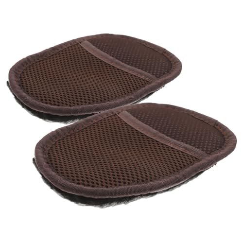 Milisten 2 piezas de Pulido para Botas de Felpa para Cuidado y Limpieza de Cuero Prácticos y Cómodos para Brillo