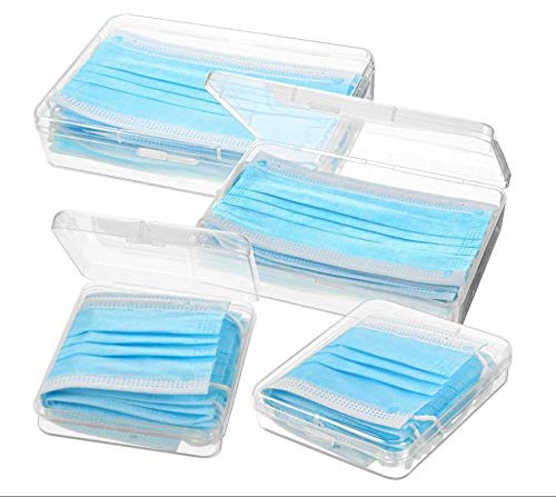 4 pack Face Storage Box, Children's Portable Storage Clip, Convenient To Carry Out, For Repeated Use Storage Clip-for School, Office, Portable Plastic Storage Box