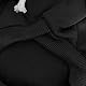 Izefia Hund Hoodie Kleidung Fleece Pullover Winter Sweatshirt Warme Baumwollschleife Basic für Kleine Welpen Katze Schwarz S