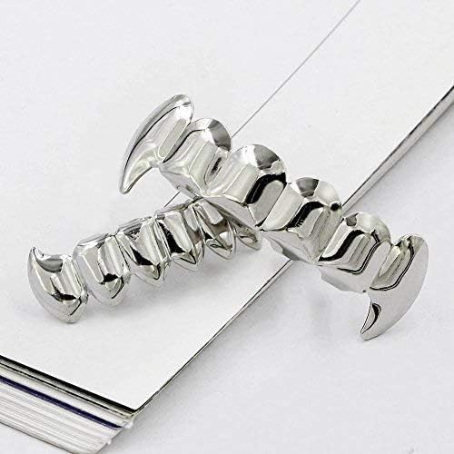 Set de Grillz de dientes superiores e inferiores plateados y dorados miniatura 3