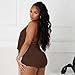 RISCUYY Club Outfits for Women Sexy Clubwear Stretchy Backless See Through Sexy 2 Piece Outfits for Women Party 2025