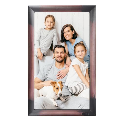 KODAK Marco de fotos digital WiFi de 27 pulgadas, HD IPS, marco electrónico con 32 GB de memoria, rotación automática de imágenes, compartir fotos o vídeos en cualquier lugar a través de la aplicación