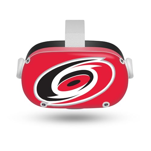 Head Case Designs Officially Licensed NHL Plain Carolina Hurricanes Vinyl Sticker Skin Decal Cover Compatible with Meta Quest 2