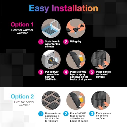 Image of Pyramid Soundproofing Studio Acoustic Foam 1'x1' - 2 Inches ( Pack of 6 ) Inches High Density, Soundproof Foam, Noise Reduction,Echo Absorption (Studio Charcoal, Pack of 6)