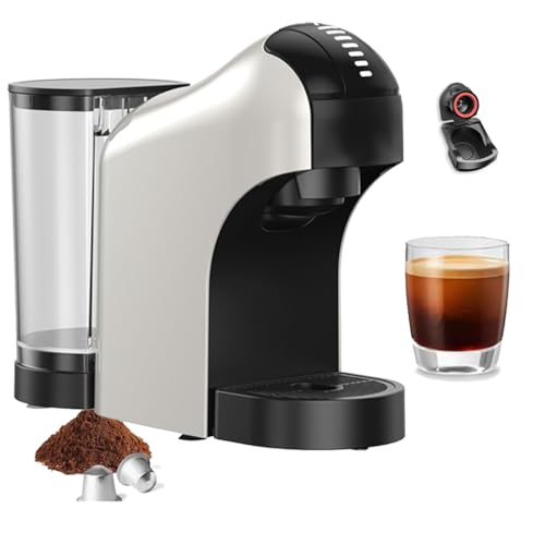 Macchina per caffè espresso compatta, macchina per caffè espresso da 800 ml con pompa ad alta pressione da 20 bar e serbatoio dell'acqua rimovibile, volume di erogazione regolabile, macchina per caffè