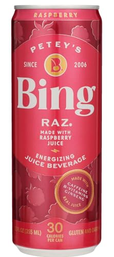 Bing Beverage Variety Pack w/Raz, Low Calories, 12 Fl. Oz (Pack of 12)