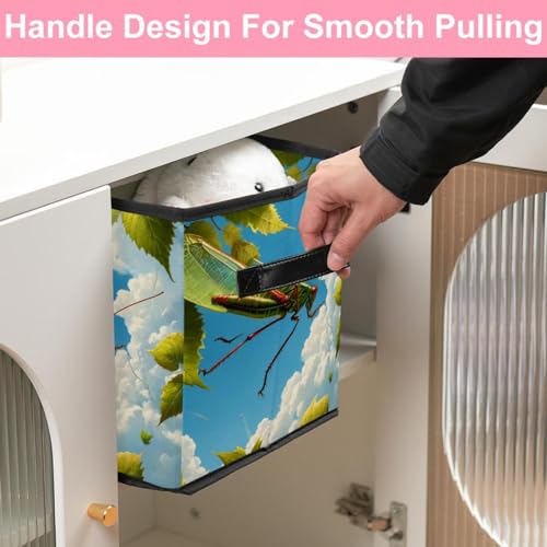 Boîte de rangement pliable pour étagères et dressing cricket mignon - 6