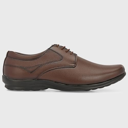 Image of Centrino Formal Shoes for Men | Lightweight Comfortable Office Shoes for Man Stylish | Cushioned Insole Lace-Up Shoes for Men | Durable TPR Sole | Trendy Classic Design Footwear for Men (8117)