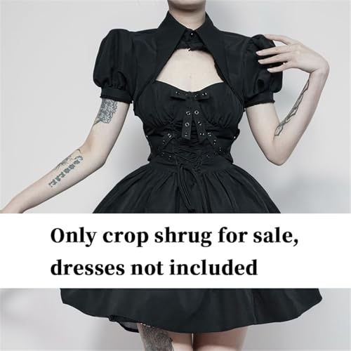 Y2k Victorian Crop Shrug Top Bolero Bridal Retro Outfit Rave Women2