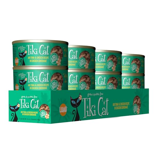 Image of Tiki Cat Luau Wet Cat Food, Ahi Tuna & Chicken, 2.8 oz. Cans (12 Count)