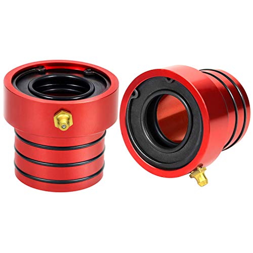 MOEBULB Red Front Axle Tube Seal Compatible with Jeep Wrangler JK 2007-2018 / Jeep Cherokee 1987-2001 / Jeep Wrangler TJ 1997-2006 / Jeep Wrangler YJ 1987-1995 Dana 30 Dana 44